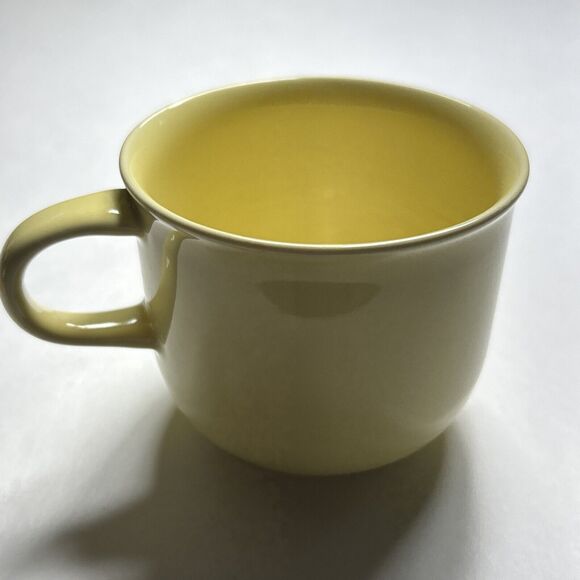 Images Nancy Calhoun Vintage Yellow Coffee Mug Tea Cup Yellow 8” - Japan - Picture 4 of 11